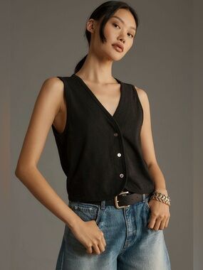 NWT Nation Los Angeles Vienna Vest Black